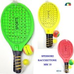 RACCHETTE TRAFORATO 10 MM C/PALLA SOFT TENNIS