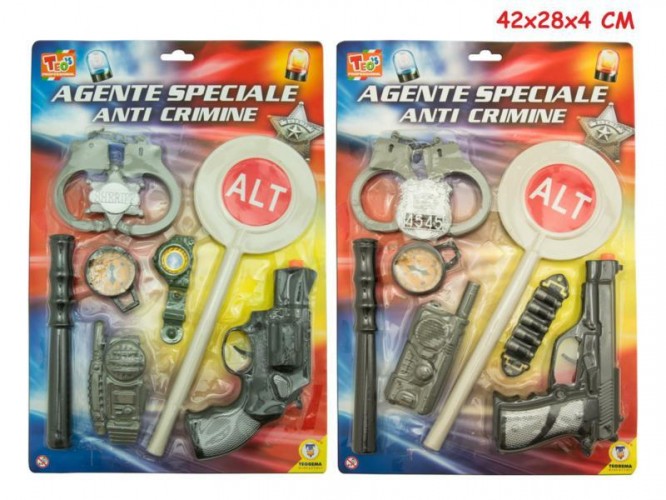 CARTELLA AGENTE SPECIALE ANTI CRIMINE C/PALETTA