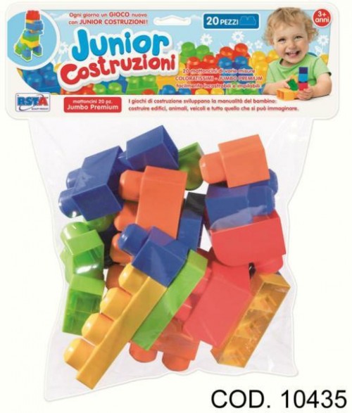 BUSTA 20 PZ COSTRUZIONI JUNIOR