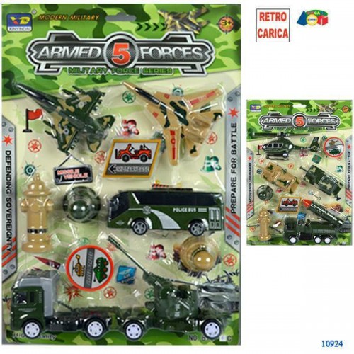 CARTELLA ARMED 5 FORCES MEZZI MILITARI 2 ASS