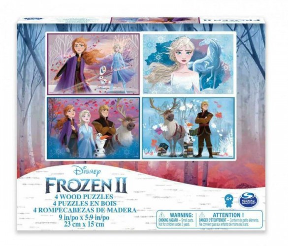 SCATOLA 4 PUZZLE LEGNO FROZEN