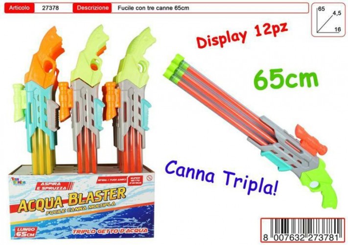 FUCILE DACQUA TRE CANNE 65 CM