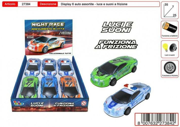 DISPLAY AUTO FRIZ NIGHT RACE LUCI E SUONI