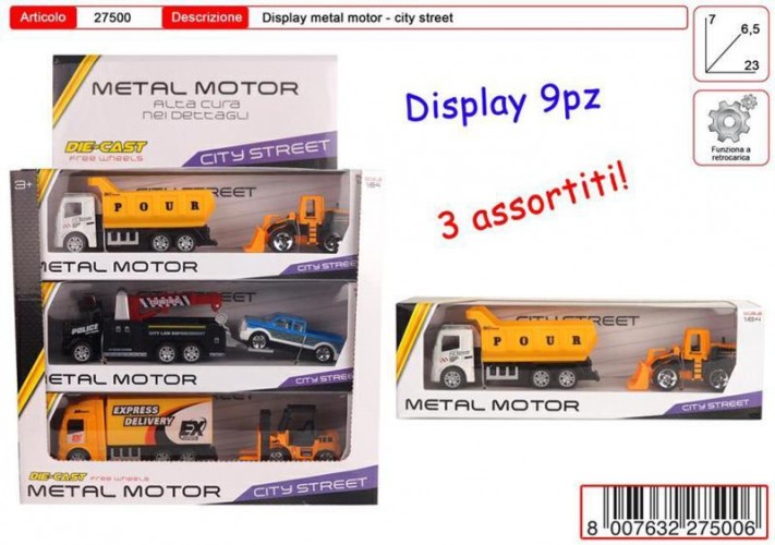 DISPLAY METAL MOTOR STREET