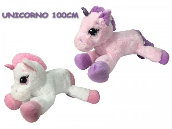 PELUCHE UNICORNO DORMIGLIONE 100 CM