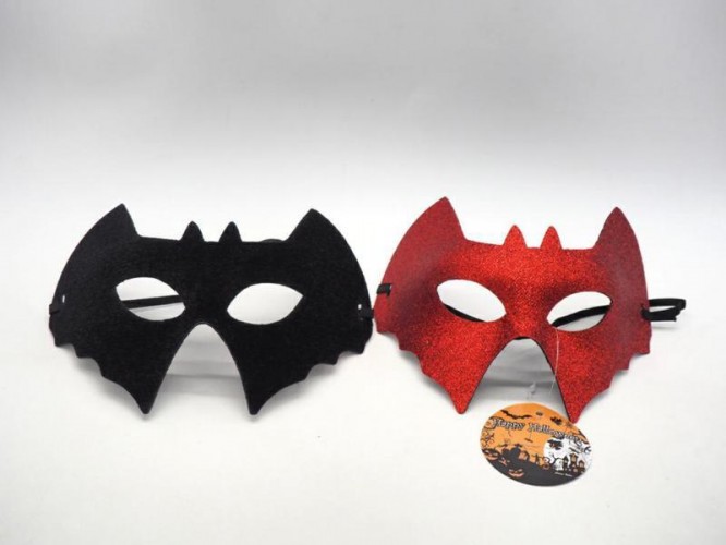 MASCHERA PIPISTRELLO NERO/ROSSO