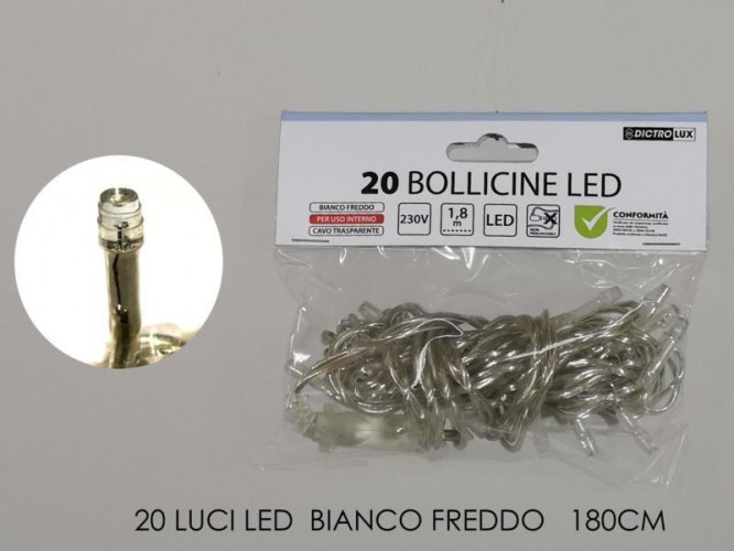 BUSTA 20 LUCI BIANCO FREDDO