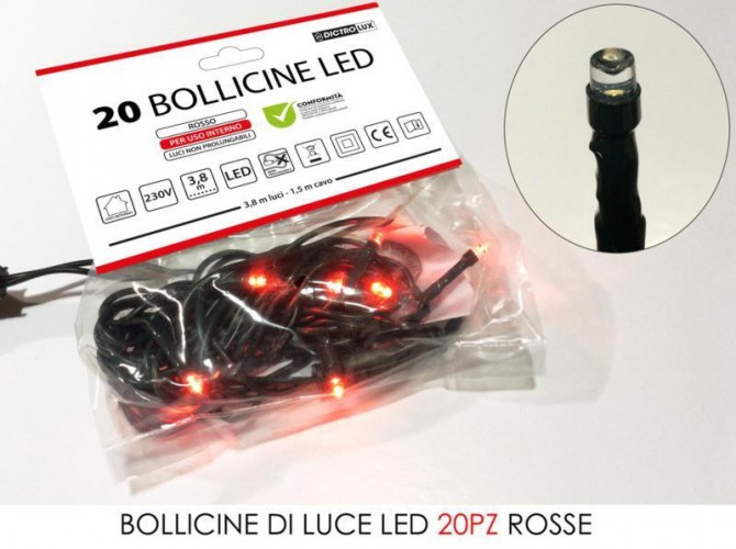 BUSTA 20 LUCI ROSSE