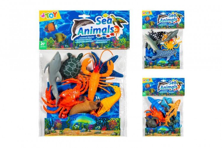 BUSTA ANIMALI MARINI SEA ANIMALS 3 ASS