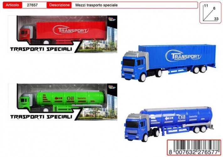 SCATOLA CAMION TRASPORTI SPECIALI 4 ASS