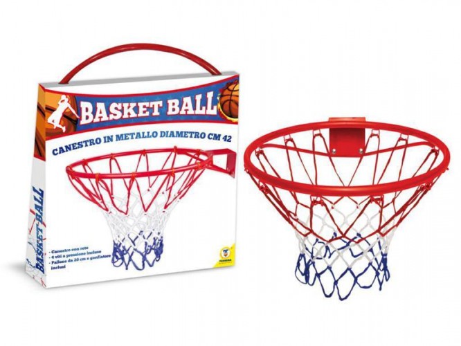 CANESTRO BASKET METALLO C/RETE