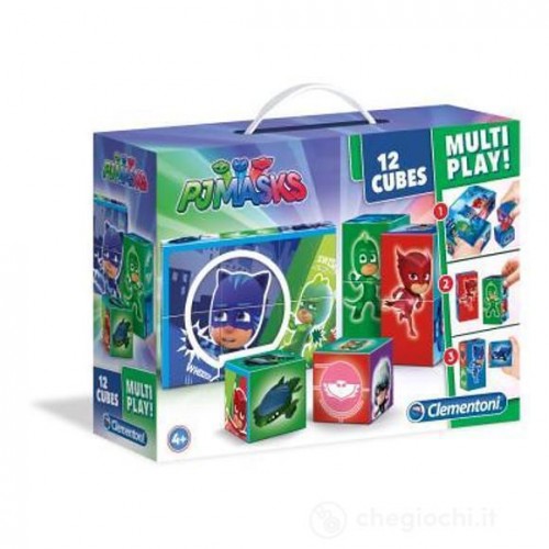 SCATOLA 12 CUBI MULTIPLAY PJ MASK