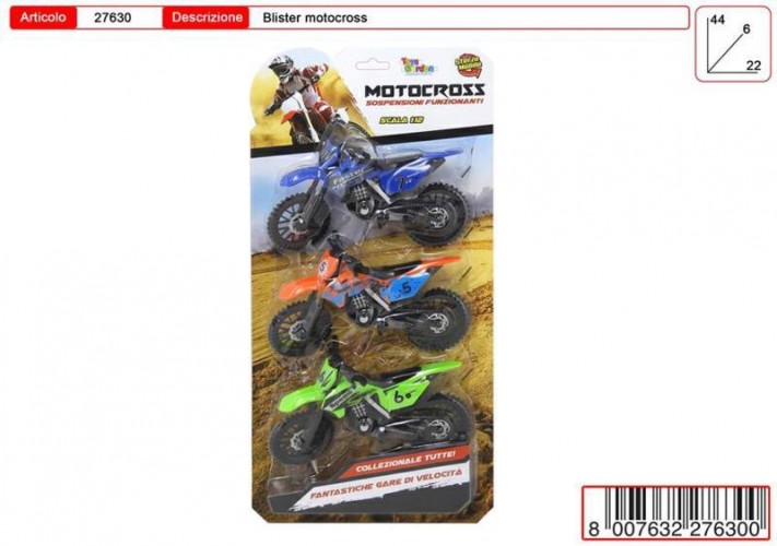 CARTELLA 3 MOTO SUPER CROSS