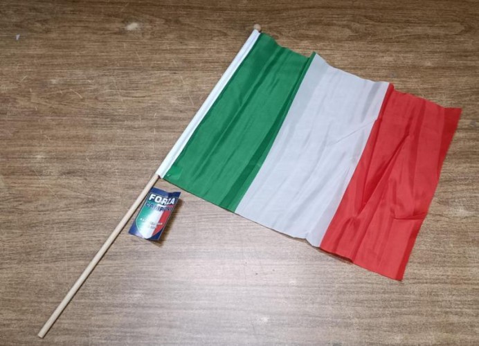 BANDIERA ITALIA 30X45 C/ASTA