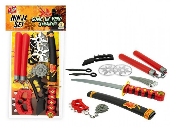 CARTELLA SAMURAI SPADA NINIA SET