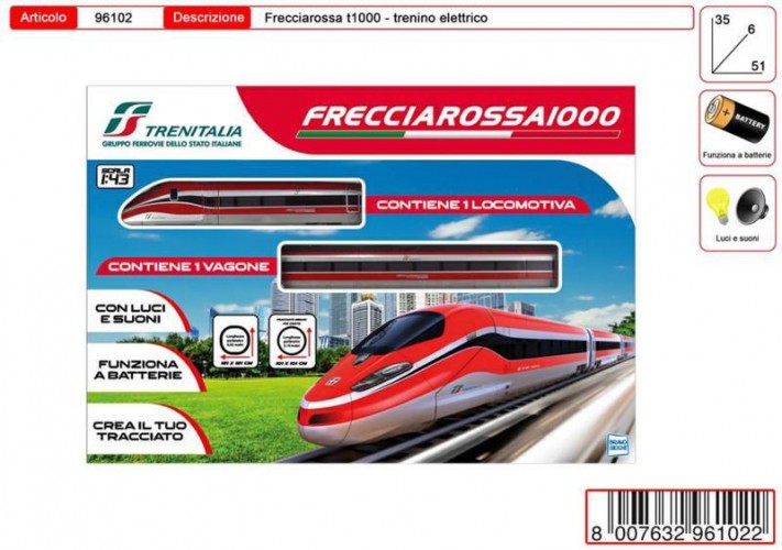 SCATOLA TRENO FRECCIA ROSSA 1000