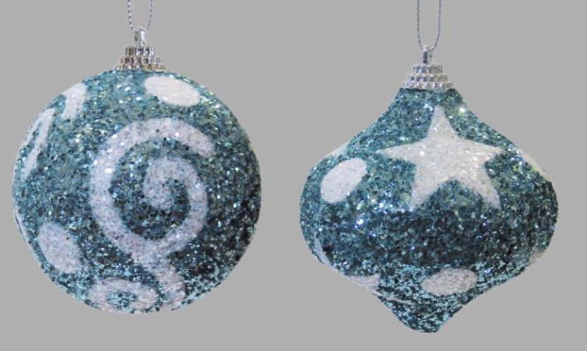 PALLA GLITTER VERDE TURCHESE