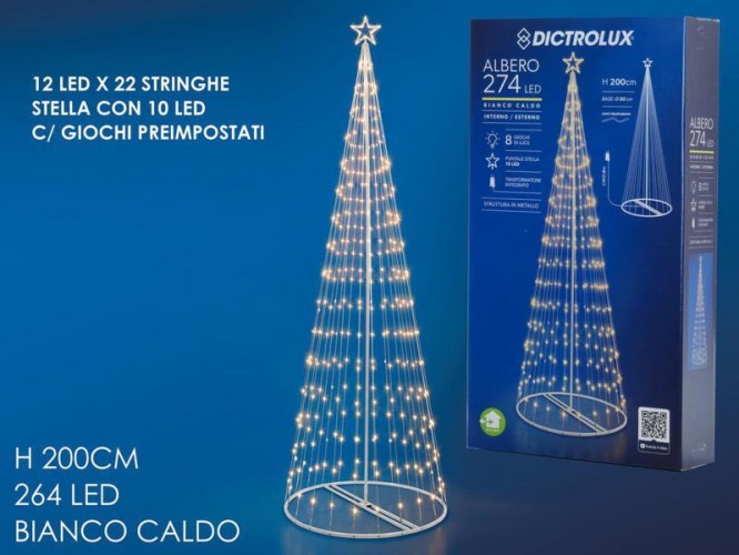 ALBERO METALLO BIANCO ESTERNO/INTERNO CM200