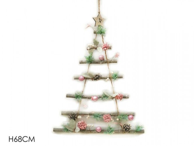 ALBERO NATALE APPENDIBILE PALLE ROSSE