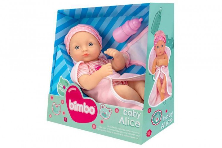 SCATOLA BAMBOLA BABY ALICE CM 34