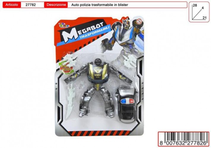 CARTELLA TRASFORMER MEGABOT 2 ASS POLICE