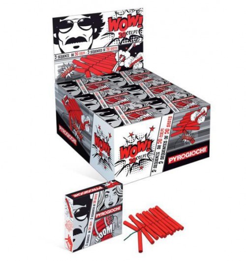 SCATOLA PETARDO BOOM 20 COLPI GAZZA