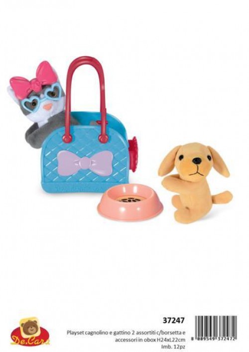 CARTELLA BORSA ANIMALI CANE E GATTO C/ACC