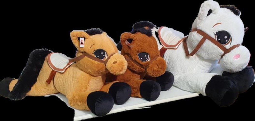 PELUCHE CAVALLO C/SELLA CM70
