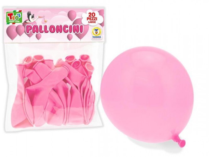 BUSTA 20 PALLONCINI ROSA