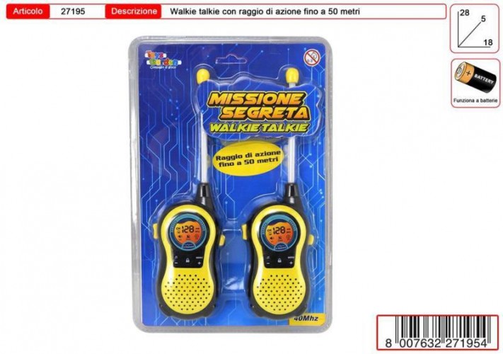 BLISTER WALKIE TALKIE MISSIONE SEGRETA