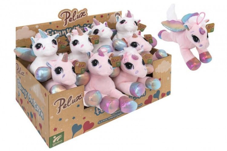 PELUCHE UNICORNO SDRAIATO CM20