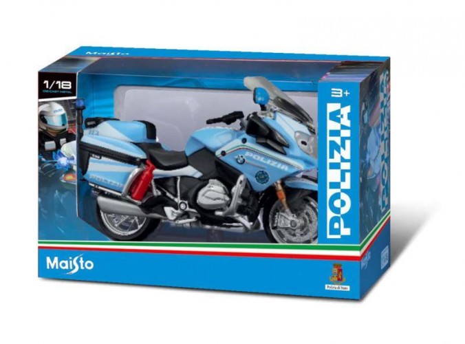 SCATOLA MOTO POLIZIA 1/18