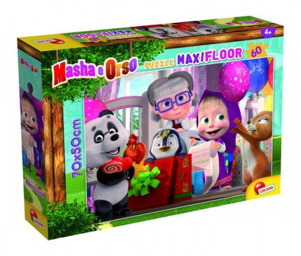 SCATOLA MASHA E ORSO PUZZLE SUPER MAXI 60