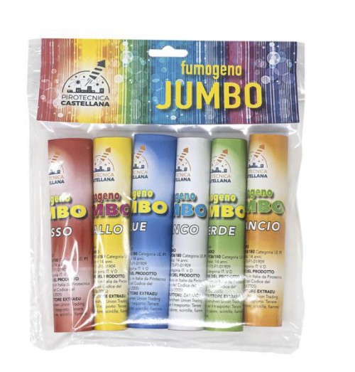 TUBO FUMOGENOJUMBO  PZ6 COLORI