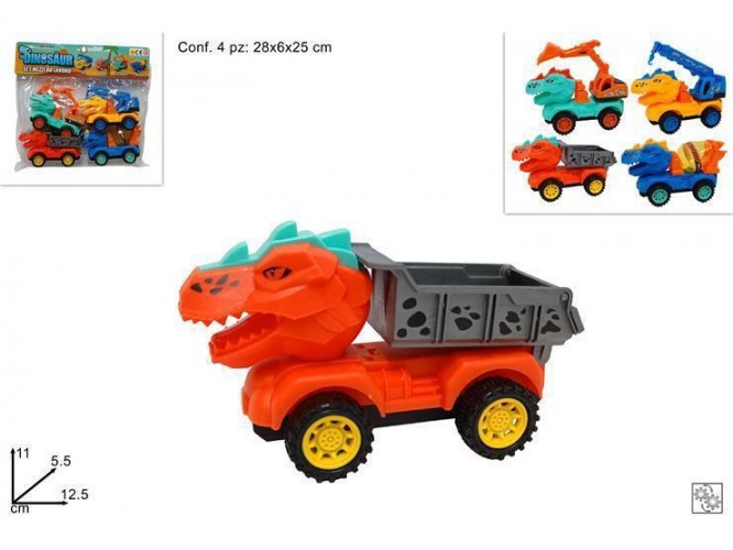 BUSTA 4 CAMION DINOSAURI