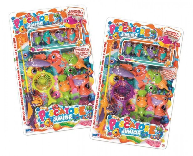 CARTELLA PESCA PESCI PESCATORE JUNIOR