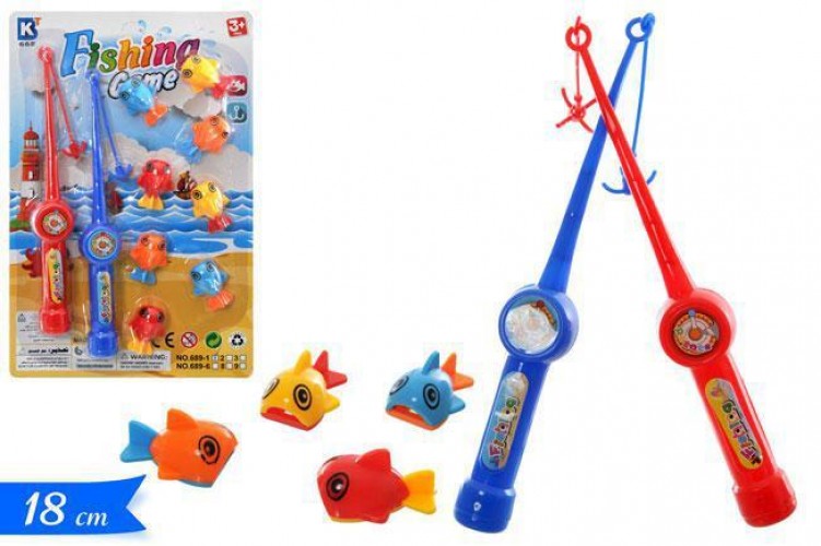CARTELLA PESCA MINI CON DUE CANNE