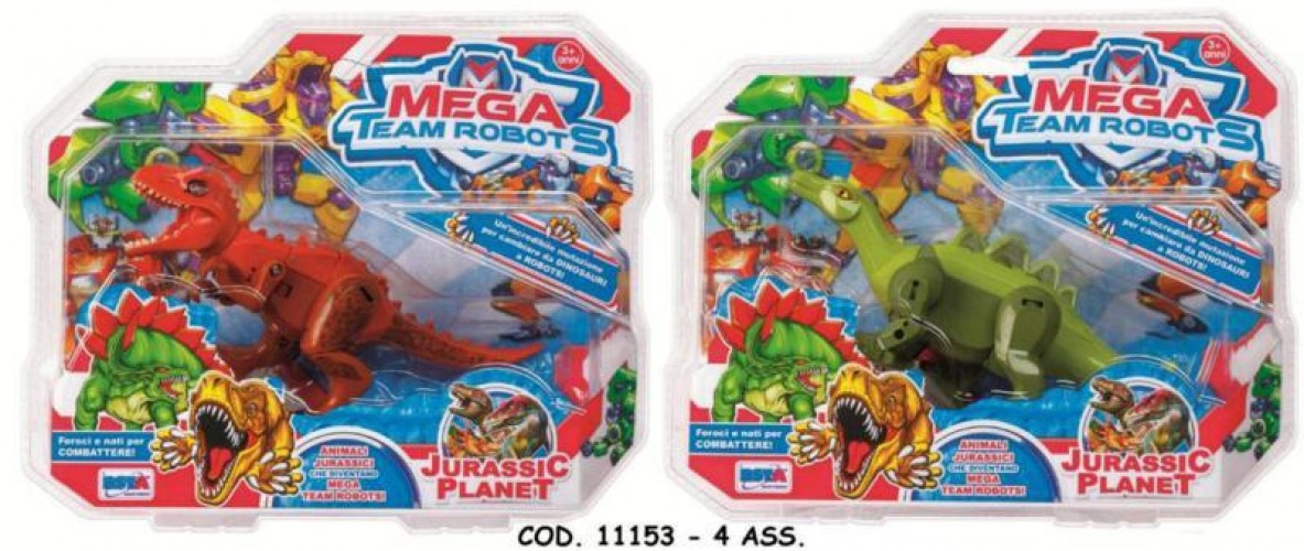 CARTELLA TRASFORMER MEGA TEAM ROBOTS 4 ASS