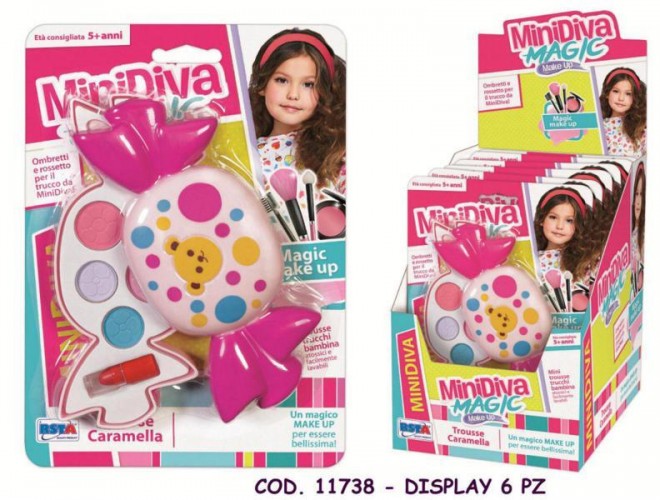 CARTELLA TRUCCHI CARAMELLA MINI DIVA