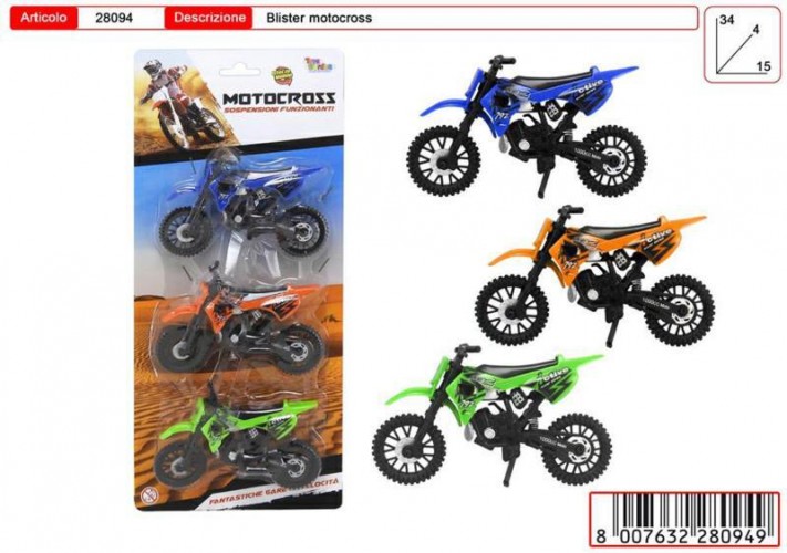 CARTELLA 3 MOTO CROSS MINI