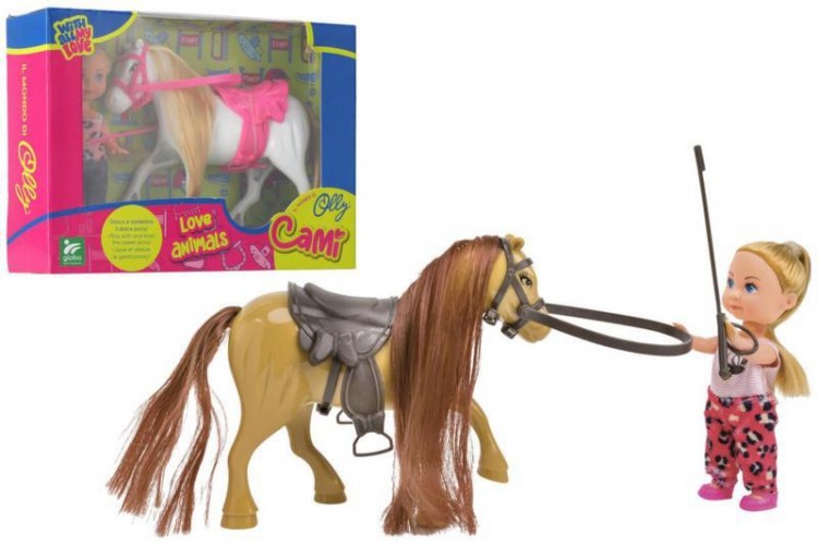 SCATOLA BAMBOLA CAMY CON PONY 2 ASS