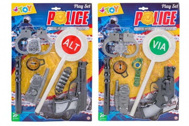 CARTELLA SET POLIZIA CON PALETTA E ACC