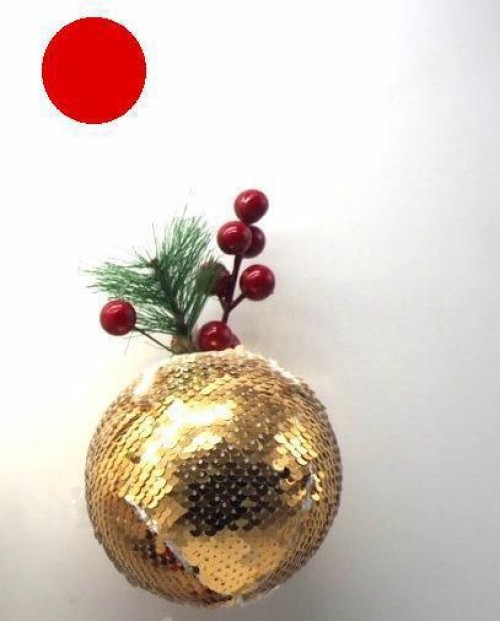 PALLA NATALIZIA C/STRASS ORO