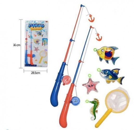 CARTELLA PESCA PESCI 2 CANNE FISHING GAME