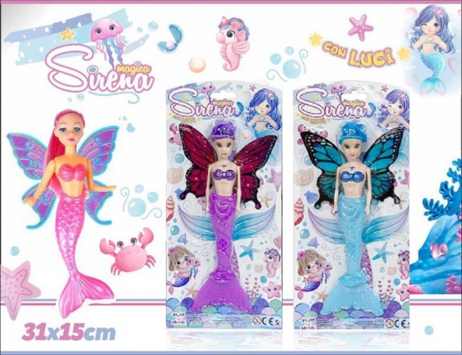 CARTELLA SIRENA LUMINOSA C/ALI CM 25
