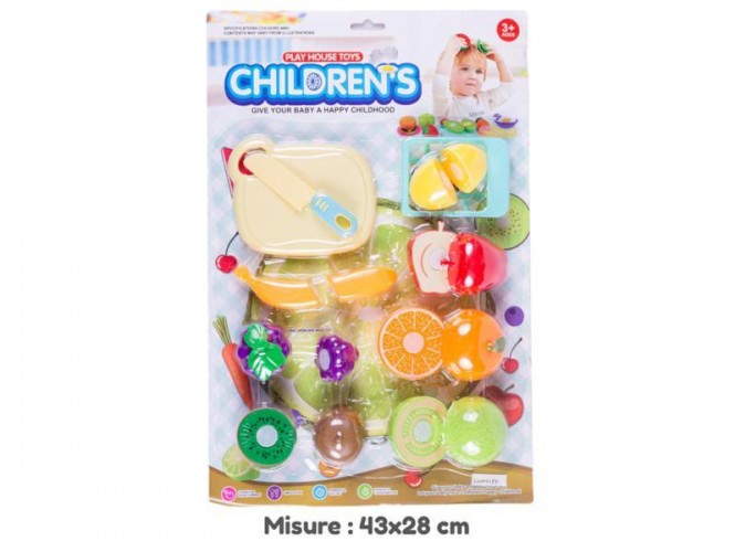 CARTELLA FRUTTA CON VELCRO CHILDRENS
