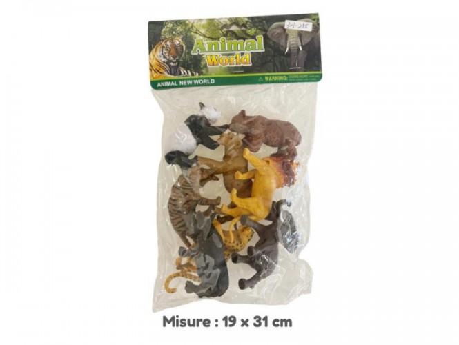 BUSTA GLI ANIMALI JUNGLA 8 PZ