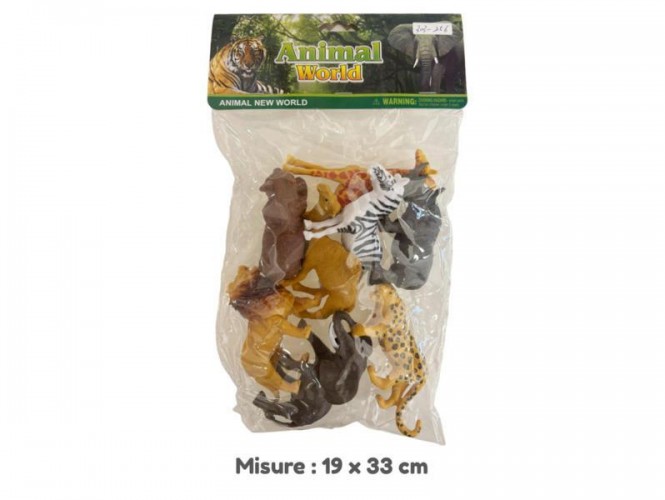 BUSTA GLI ANIMALI JUNGLA 8 PZ