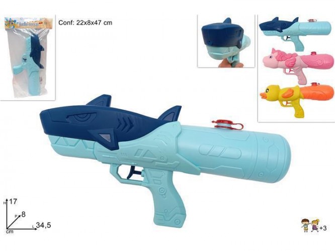 PISTOLA ACQUA ANIMALI CM35 3ASS