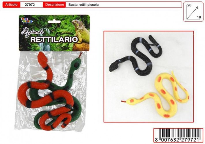 BUSTA 2 SERPENTI RETTILARIO